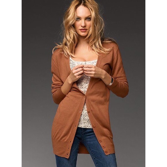 Victoria's Secret Moda International Silk Cashmere Burnt Orange
